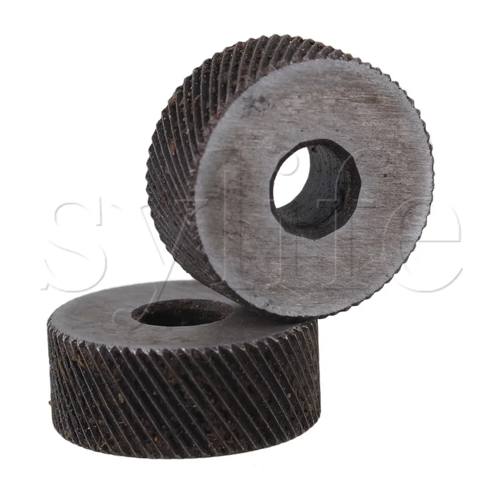 2 шт. 0 8 мм Шаг грубая Диагональ 19 OD Knurling Wheel Roller Tool Steel | Инструменты