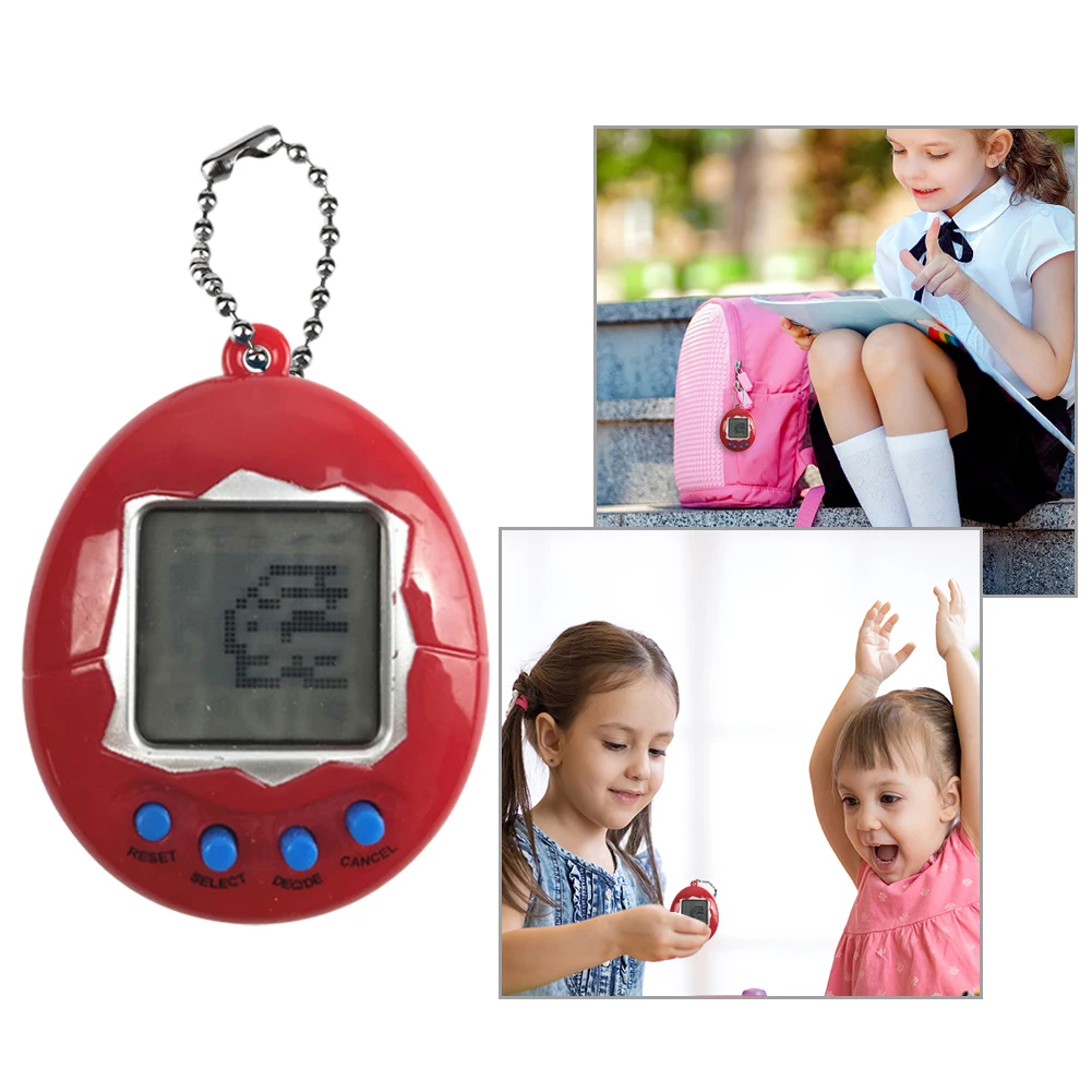 Keychain Nostalgic Virtual Digital Electronic Growing Pet Machine Cyber Handheld Game Interactive Mini Toys | Украшения и