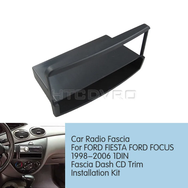 Автомагнитола YMODVHT 1DIN для Ford Focus Fiesta 1998 to 2006 стереопанель крепление приборной