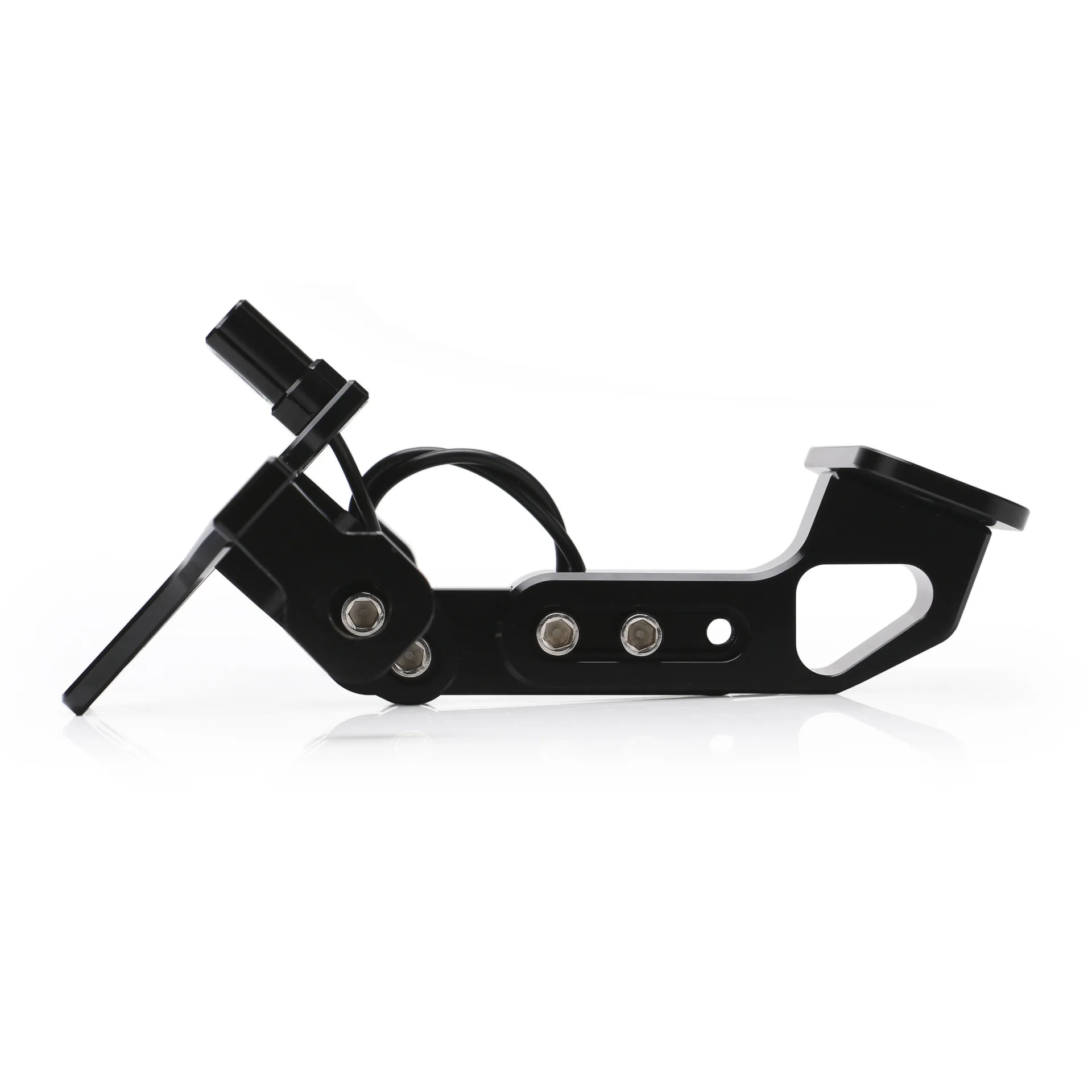 

Motorcycle refitting license plate frame turning LED lamp license plate bracket adjustable telescopic license plate frame