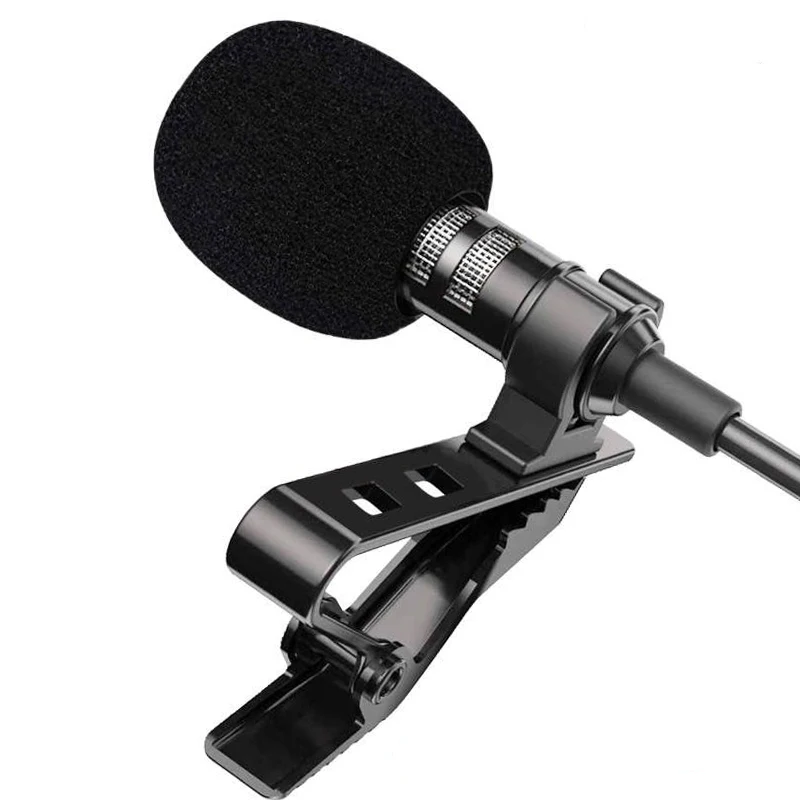 

Mini Wired Microphone Lavalier Condenser Microphone for Mobile Phone Computer Laptop Clip-on Lapel Mic Wired Receiver Microphone