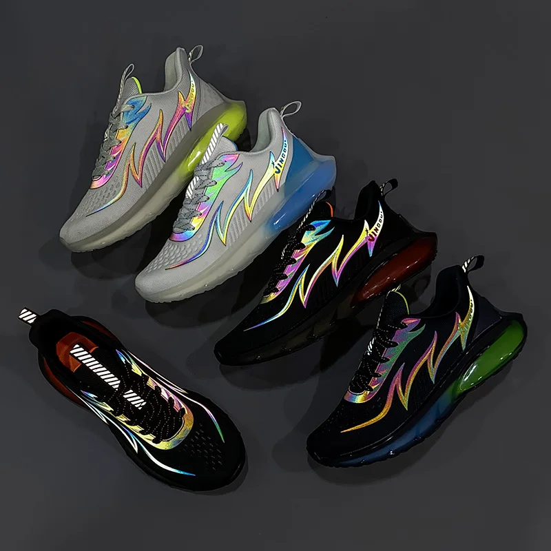 LEYW Новинка спортивная обувь Laser Повседневная дышащая сетчатая с градиентом