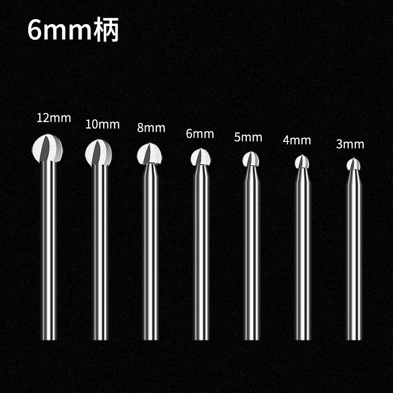 7 шт. резьба по дереву Ножи 6 мм хвостовик Электрический точильная головка фрезы