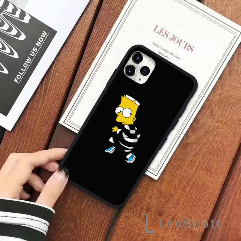 

simpson Bart funny rock boys Phone Case for iPhone 11 12 pro XS MAX 8 7 6 6S Plus X 5S SE 2020 XR COVER FUNDA
