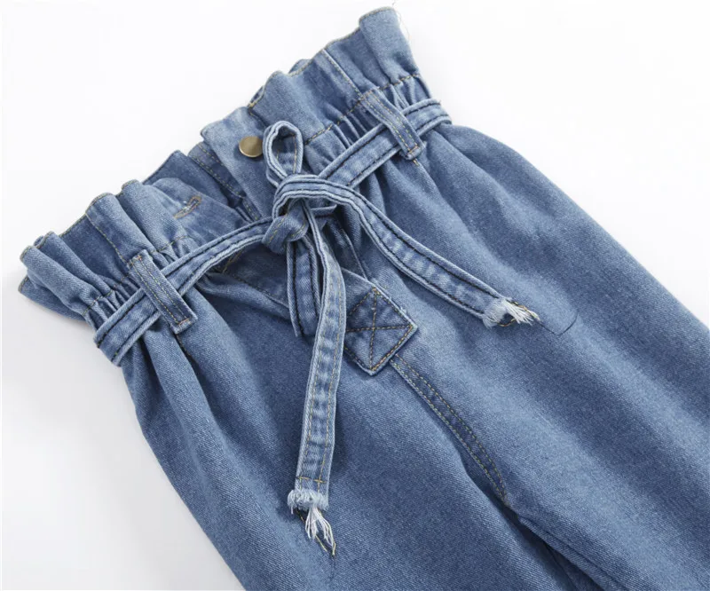 Shellsuning джинсы с высокой талией женские 2019 весенние повседневные свободные на