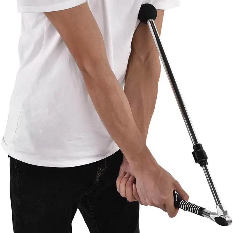 

Correct Hand Position Golf Swing Exerciser Training Golfer Tool Outdoor Coaching Folding Swing Rhythm Golf Practice Equipment