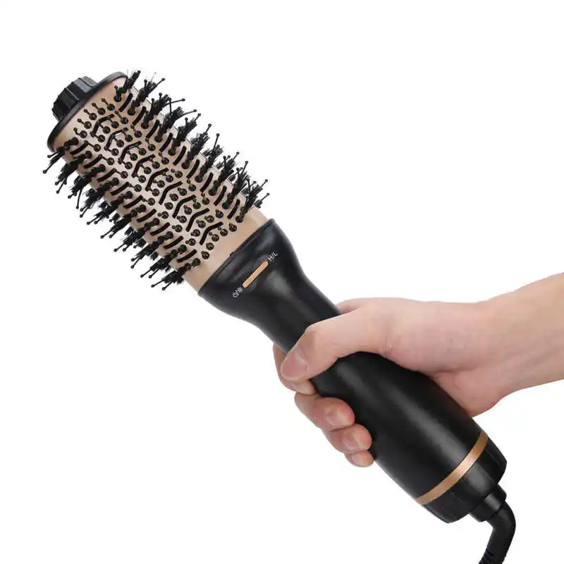 

Barber Accessories 5 in 1 Multifunctional Hair Dryer Brush Cold Hot Air Curling Straightening Hair Comb Curly Hair