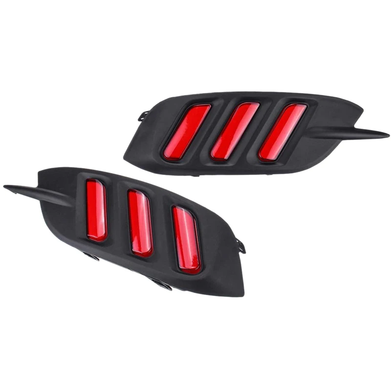 1 пара Красный Светодиодный отражатель заднего бампера тормозной задний