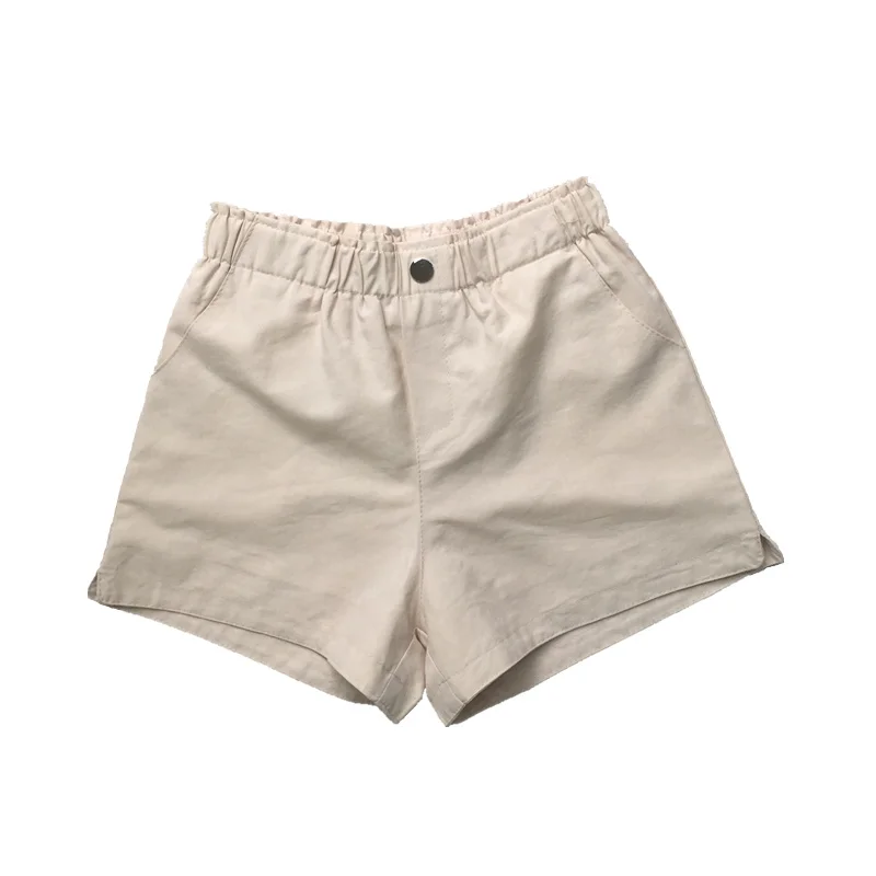 

casual all match women shorts summer new pocket wide leg solid female home wear female hot shorts top quality