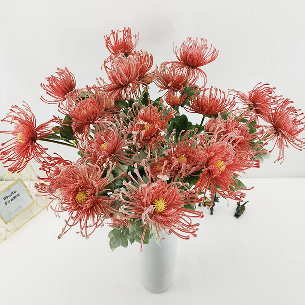 Leucospermum Искусственные цветы сделай сам украшения для дома цветочные композиции