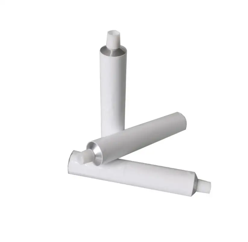 100 шт./лот пустые алюминиевые тюбики для зубной пасты с игольчатым колпачком