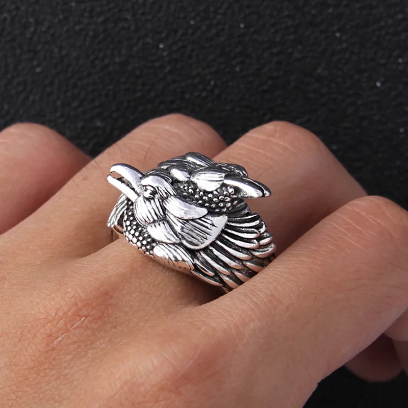 Yage 2019 новый стиль норвежский викинг Odin кольцо с изображением ворона Hugin и Munin есть