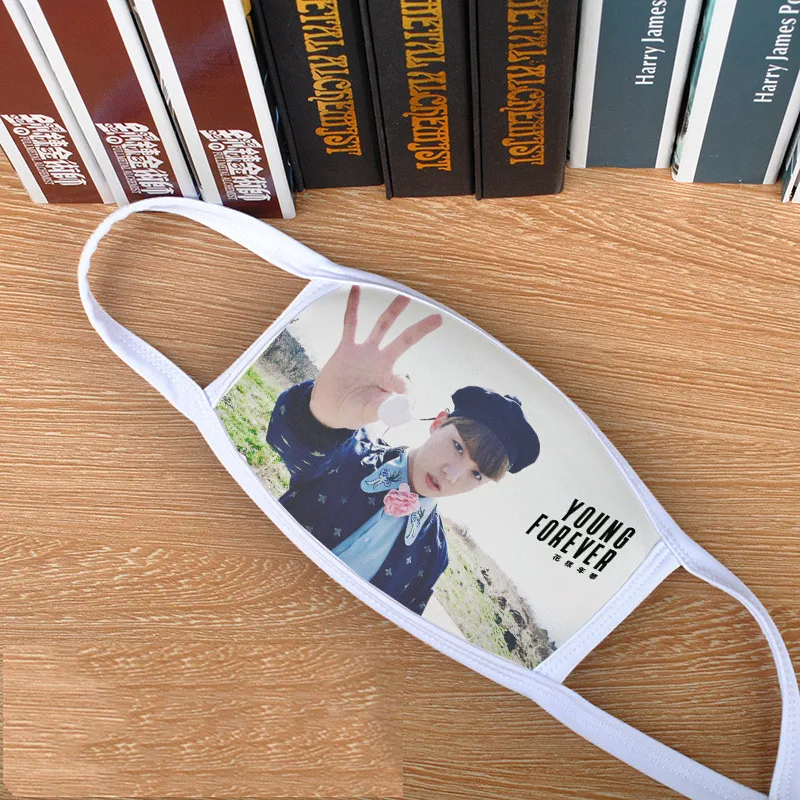 10 шт./партия KPOP маска для рта и лица JUNGKOOK Jimin SUGA JIN J-HOPE RM космическая хлопковая маска теплая и пылезащитная PM2.5