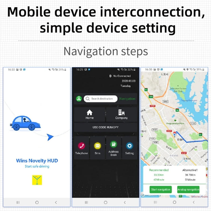 

HUD Head-Up Display Overspeed Warning Windshield Projector Alarm for tesla 3&Y 85DF