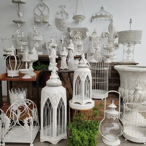 French style garden Florist courtyard decoration foreign trade iron bird cage sculpture ornaments pendant gardening groceries