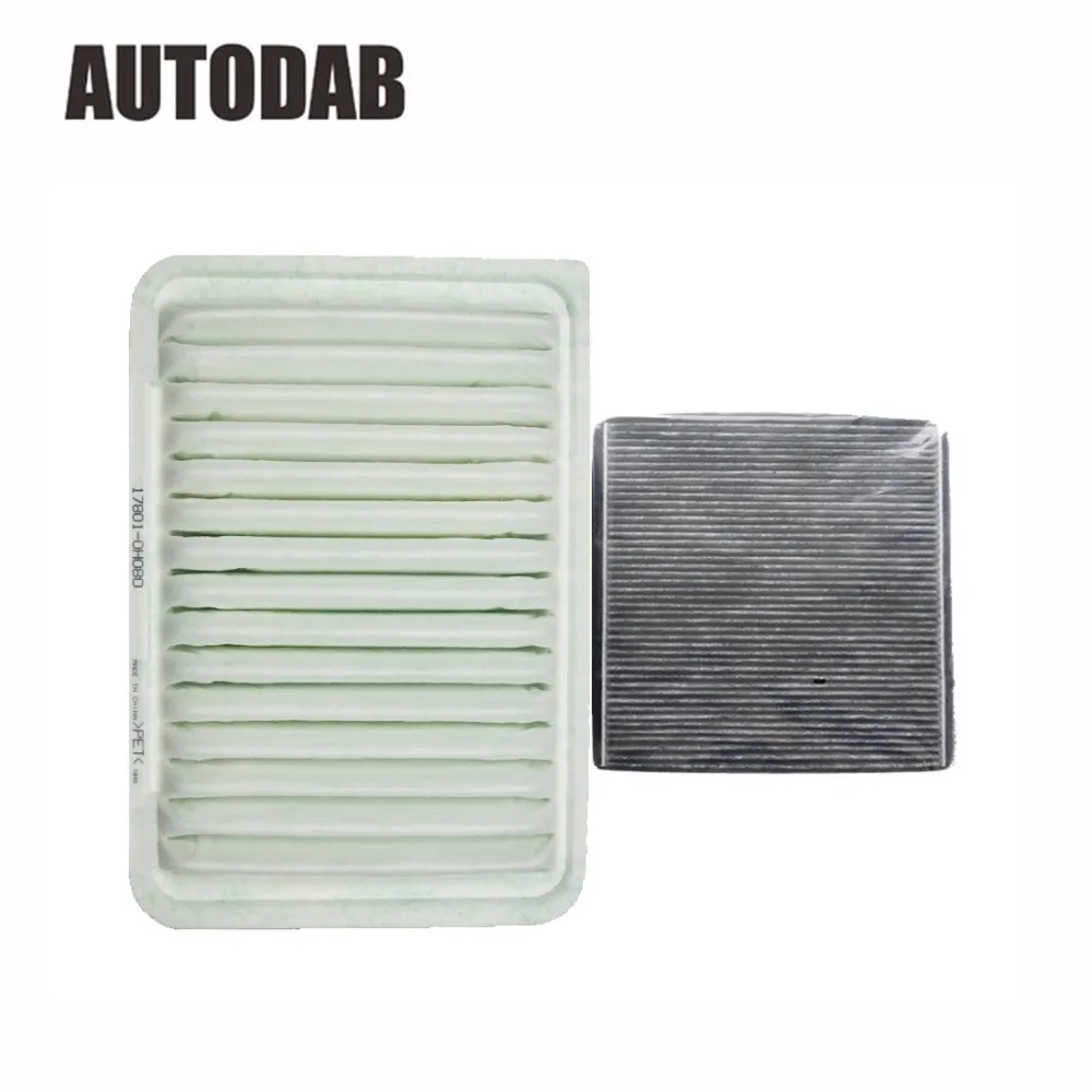 2 шт./компл. воздушный фильтр для двигателя и салона автомобиля Toyota /Camry /Venza /4CYL 2007