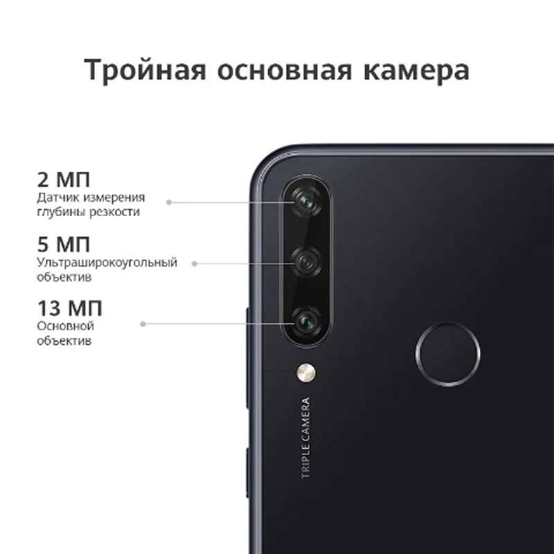 Смартфон HUAWEI Y6P 3+64 ГБ| NFC |5000мАч|MicroSD до 512 ГБ 【Ростест Доставка от 2 дней
