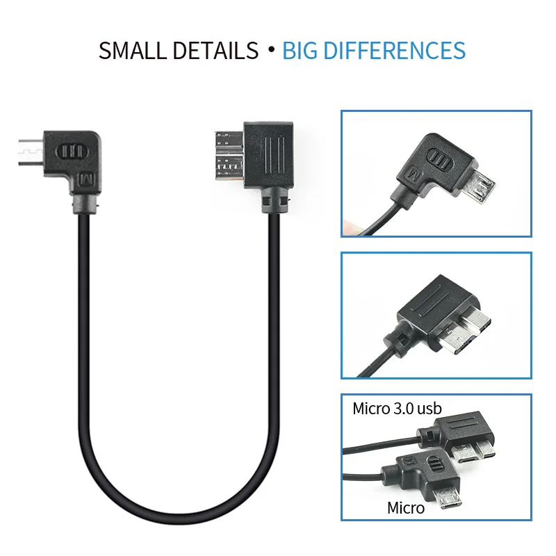 

For ZHIYUN Crane 2 Control Cable/YUNHE 2 Control Cable For Canon 5d4/1dx/5ds/5dsr Nikon D850 MIcro-Micro 3.0 USB