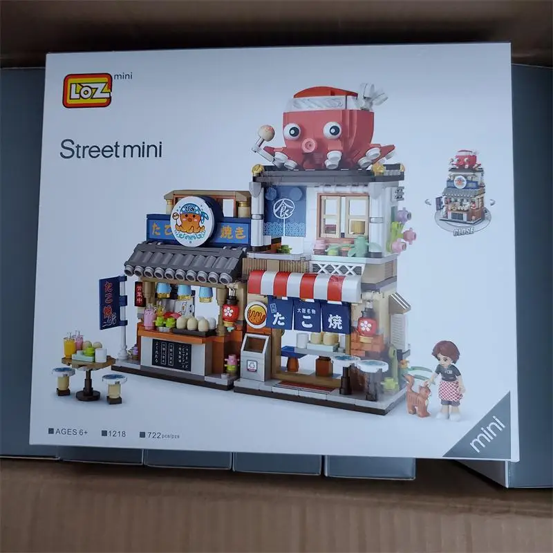 LOZ блоки милый уличный магазин Строительные кирпичи для автомобиля Роскошная
