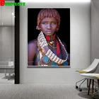 Алмазная живопись сделай сам, картина Стразы, алмазная вышивка, украшение для дома Африканской женщины G22