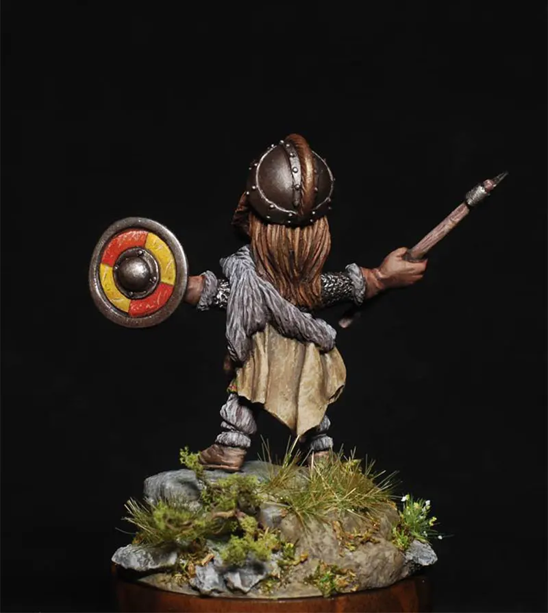 Кавайная аниме-фигурка 1/32 54 мм мультяшная миниатюра победы самурая