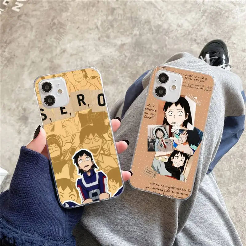 

Hanta Sero My Hero Academia Anime Phone Case For iphone 5s 6 7 8 11 12 plus xsmax xr pro mini se Transparent Cover Fundas Coque