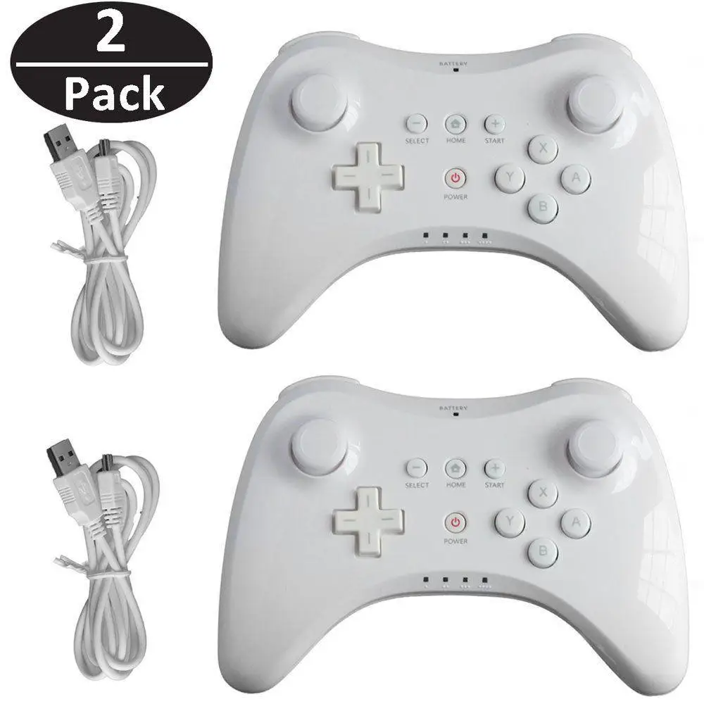 

Wireless Classic Pro Controller Joystick Gamepad for Nintend Wii U Pro with USB Cable Wireless Remote Controller for Wii U