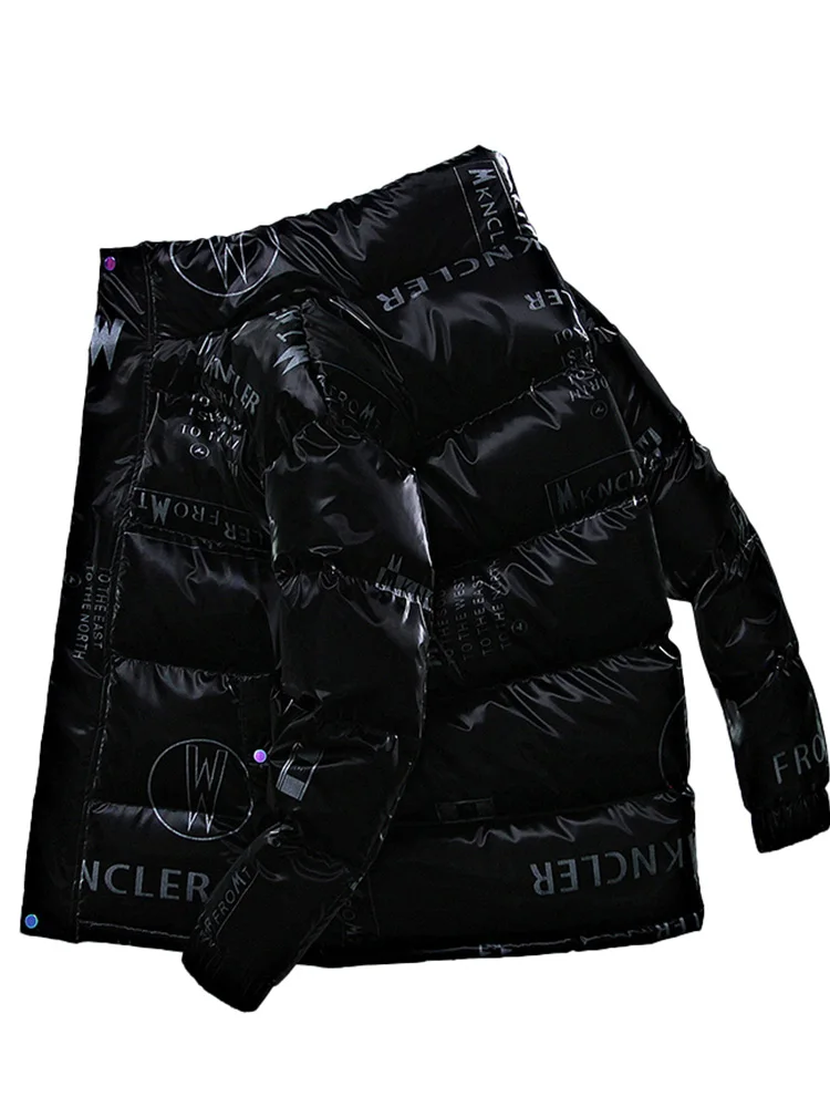 Men's Winter down Jacket off-Season Youth Lightweight Duck down Short Warm Stand-up Collar Thick Men's Clothes and Coat