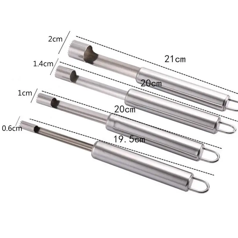 

4/6/14/20mm Steel Twist Fruit Core Seed Remover Seeder Corers Tools Jujube For Hawthorn Kitchen Gadgets Pear I3J7