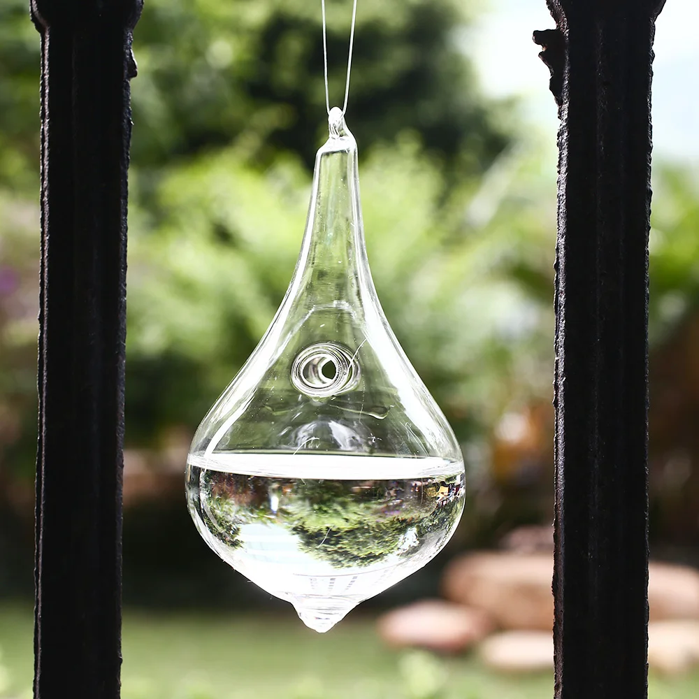 Прозрачный в форме капли воды форма стеклянная висячая Ваза Бутылка гидропоники