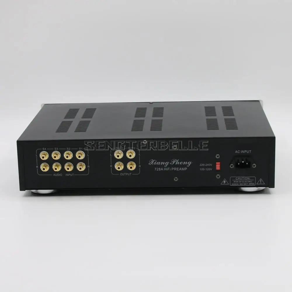 Фото Готовый ламповый предусилитель 728A 12AT7+12AU7, стерео предусилитель HIFI с регулировкой громкости №4