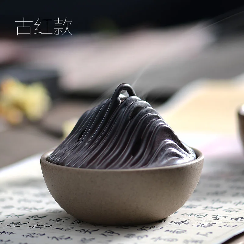 

Ceramic Ash Tray Incense Burner Mountain Room Aroma Oil Incense Burner Holder Queimador De Incenso Home Decoration EA6XXL