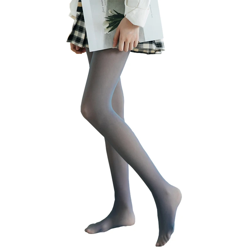 Spring Women's Pantyhose Super Elastic Long Stockings Young Ladies Gray Coffee Color Leisure Wear Slim Tights Pantyhose