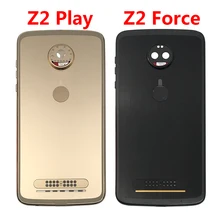 10PCS Real Back Battery Cover Housing Door Case With Side Key Button Replacement Parts For Motorola Moto Z2 Play / Z2 Force