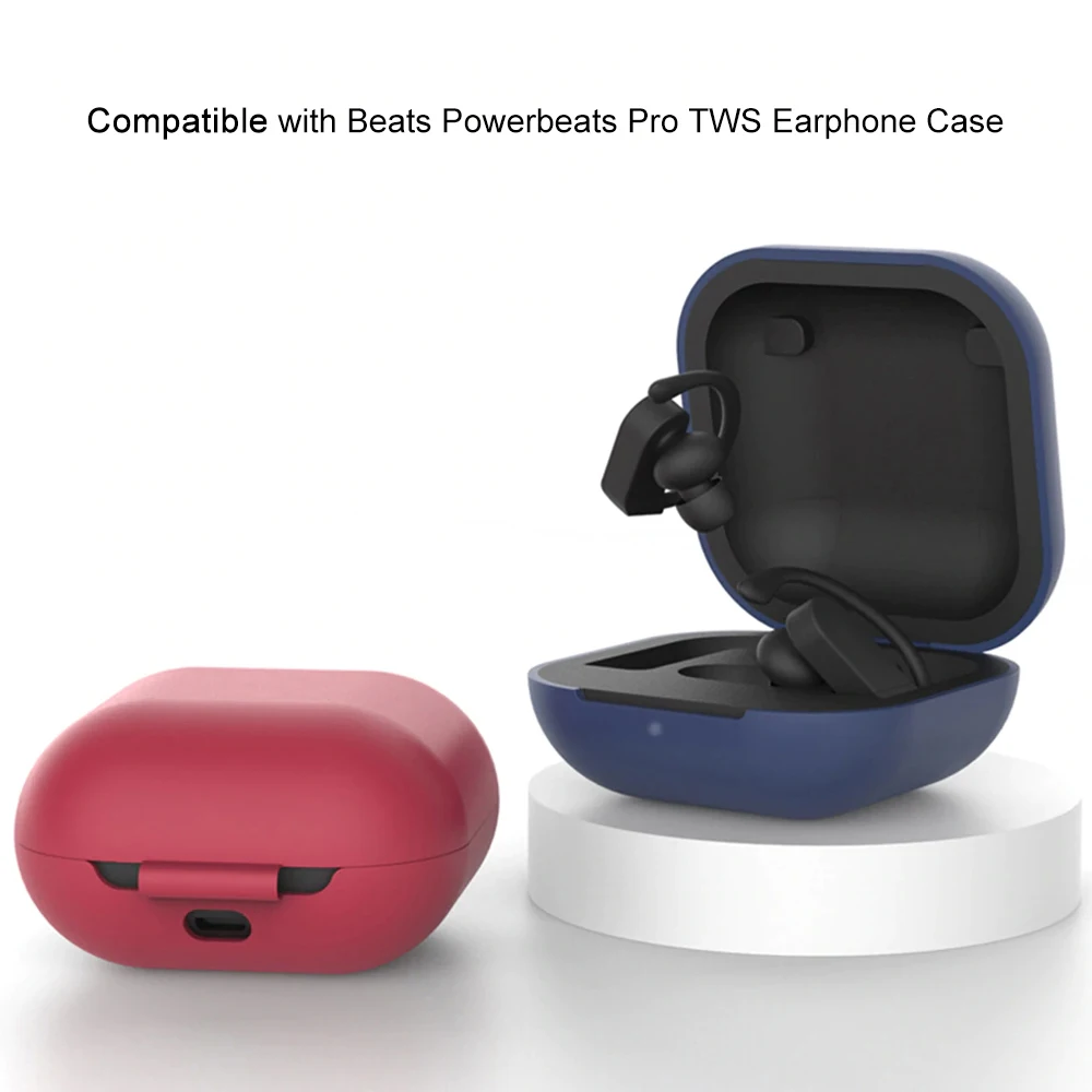 Силиконовый защитный чехол TWS чехол для наушников совместимый с Beats Powerbeats Pro гарнитура беспроводной защитный чехол для наушников