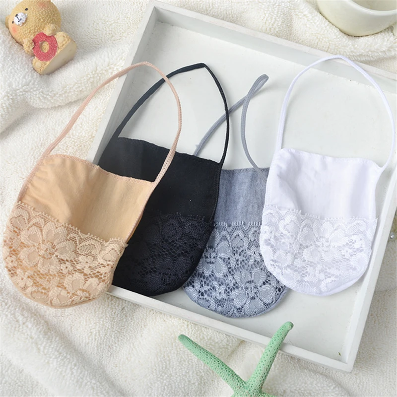 Женские кружевные носки из хлопка на бретельках персонализированные короткие с