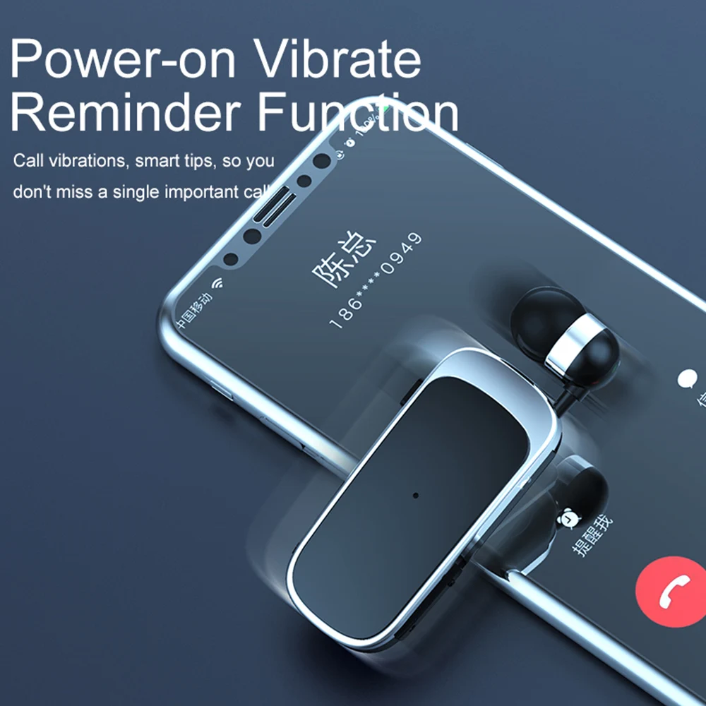 Беспроводная деловая гарнитура выдвижные Наушники-вкладыши спортивные наушники