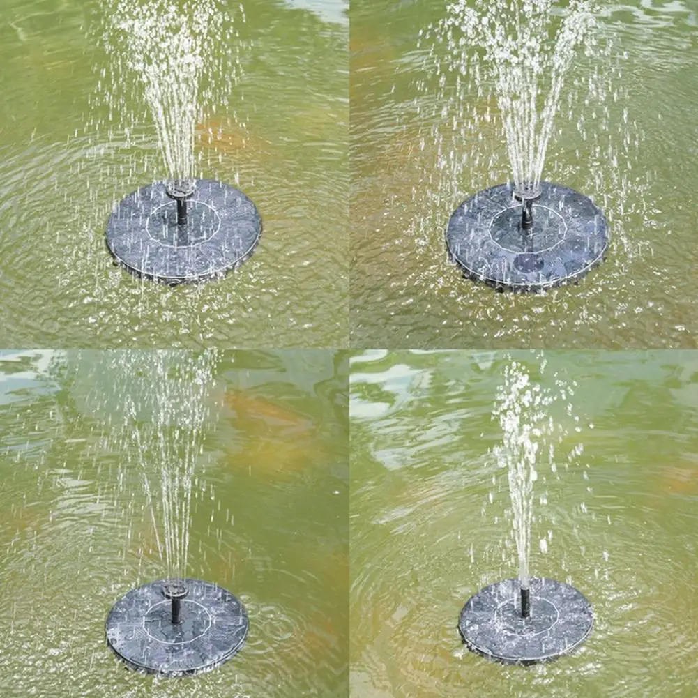 

In-stock Upgraded Garden Solar Fountain 1.5W Miniature Floating Water Pump Maximum Lift 110cm