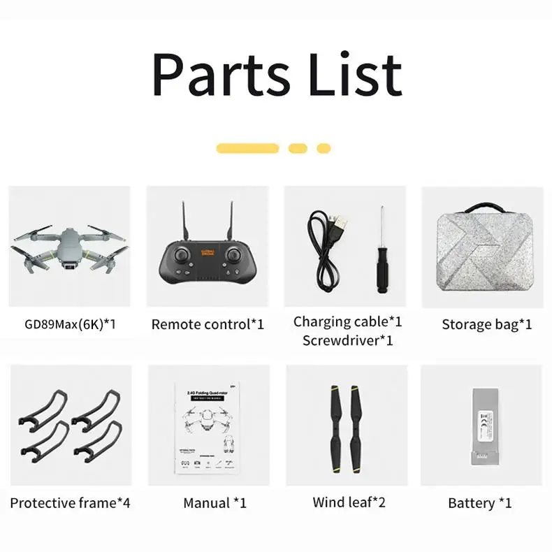 

GD89 MAX GPS Drone 6K HD Camera Quadrocopter EXA MAX with Adjustable Gimbal Quadcopter Mini Follow Me Drones RC Obstacle Drone