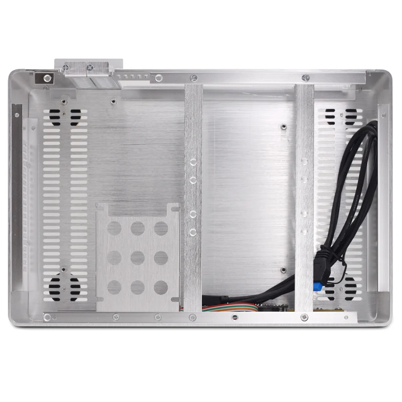 Алюминиевый Чехол для компьютера маленький горизонтальный мини ITX HTPC корпус