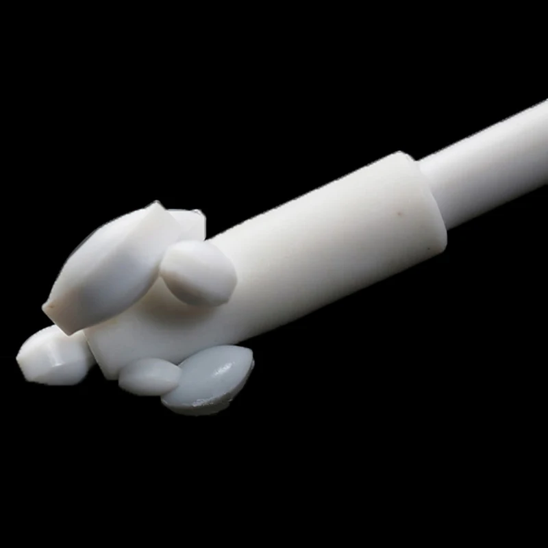 Форма оливок PTFE Магнитный Мешалка Смеситель мешалки белый цвет цилиндр плоский