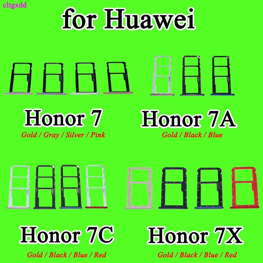 Держатель для SIM карты cltgxdd адаптер аксессуары Huawei Honor 7 7A 7C 7X запасные