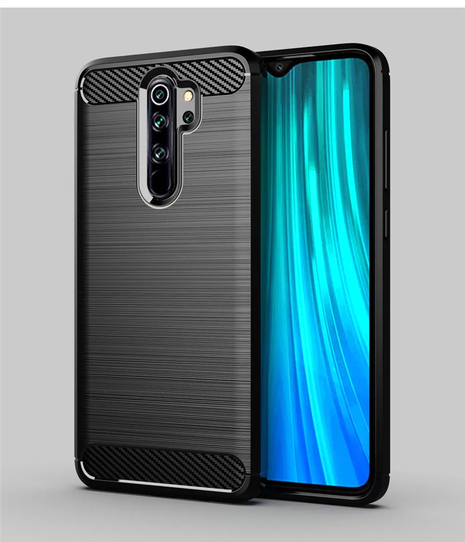 Whyes Мягкий силиконовый чехол для Xiaomi Redmi Note 8 Pro из углеродного волокна противоударный чехол из ТПУ для Xiaomi Redmi Note 8 Pro Чехол