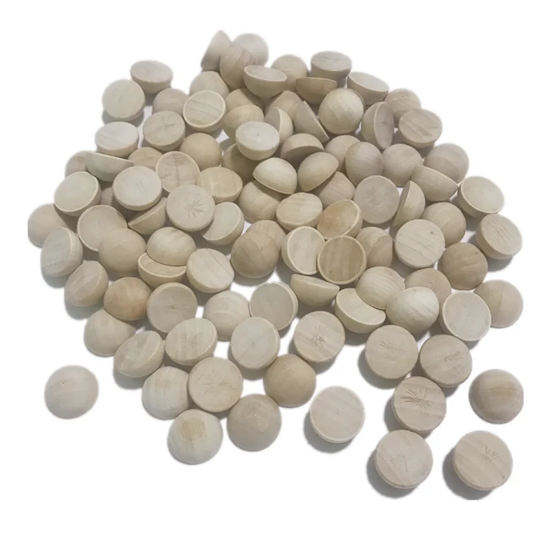 

20 шт. 20 мм незавершенные половина деревянных шариков натуральный Ремесло мяч мини полушарии мяч, отлично подходят для украшения набор «сдел...