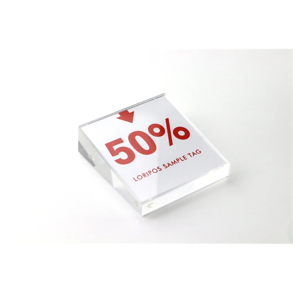 100*100 мм акриловый бирка для цены стенд настольная подставка карточка постер