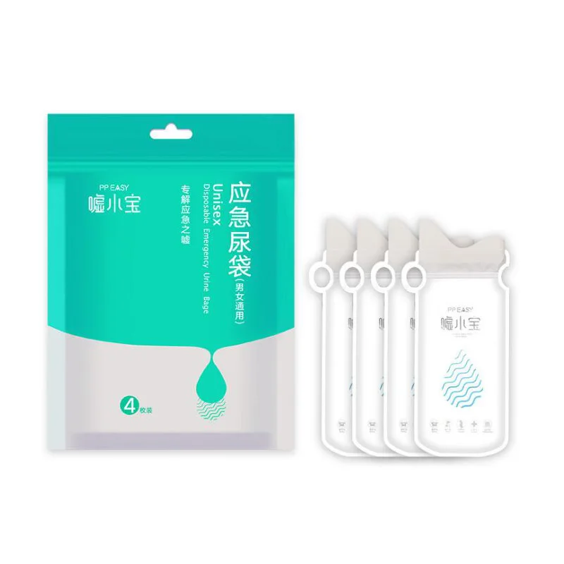 Одноразовые уличные пакеты для мочеиспускания при чрезвычайных ситуациях 4 шт.