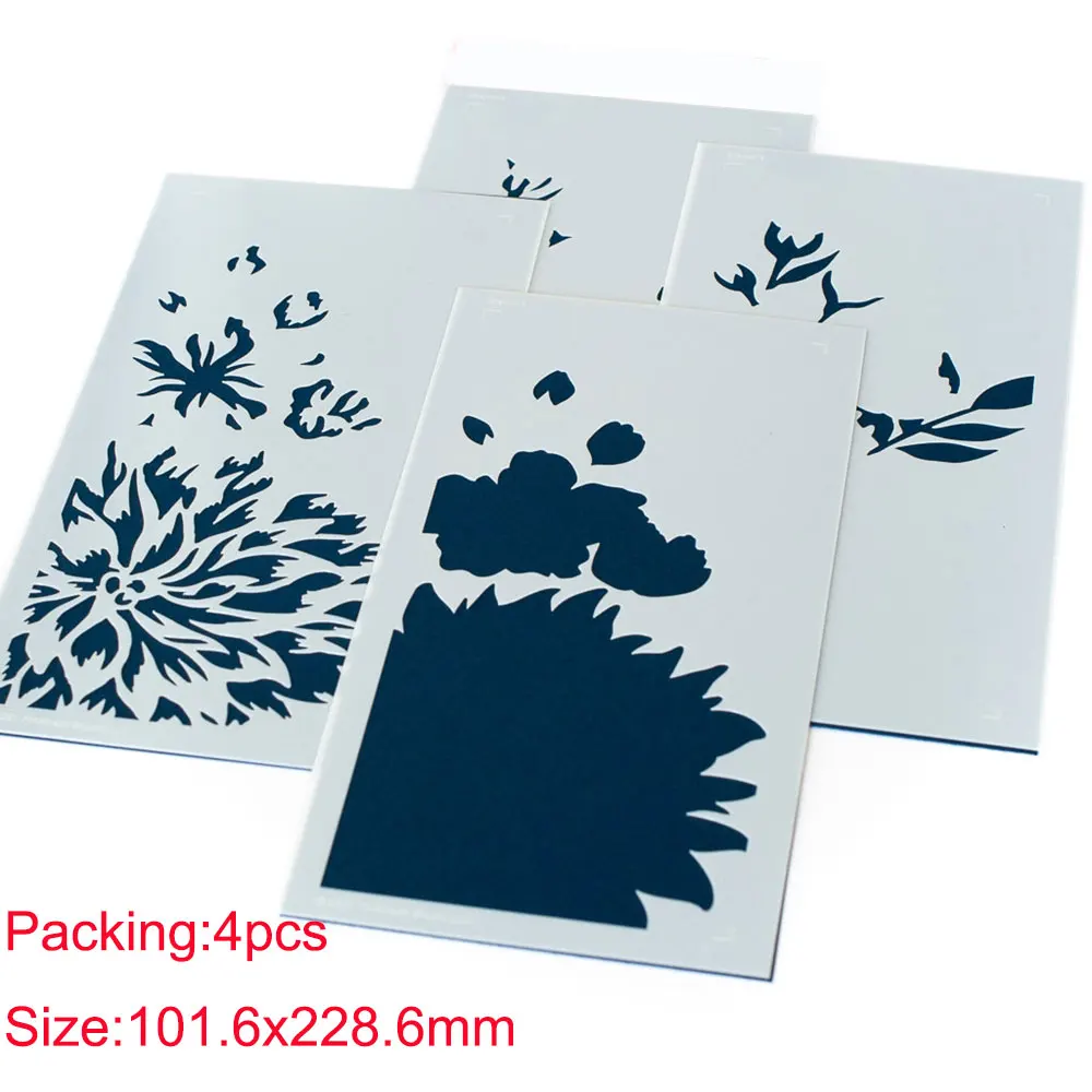 

Flowers Cutting Dies & Stamps & Stencil Scrapbook Dariy Decoration Stencil Embossing Template DIY Greeting Card Handmade