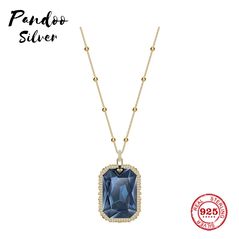 Модные амулеты из стерлингового серебра 925 пробы роскошные ювелирные изделия