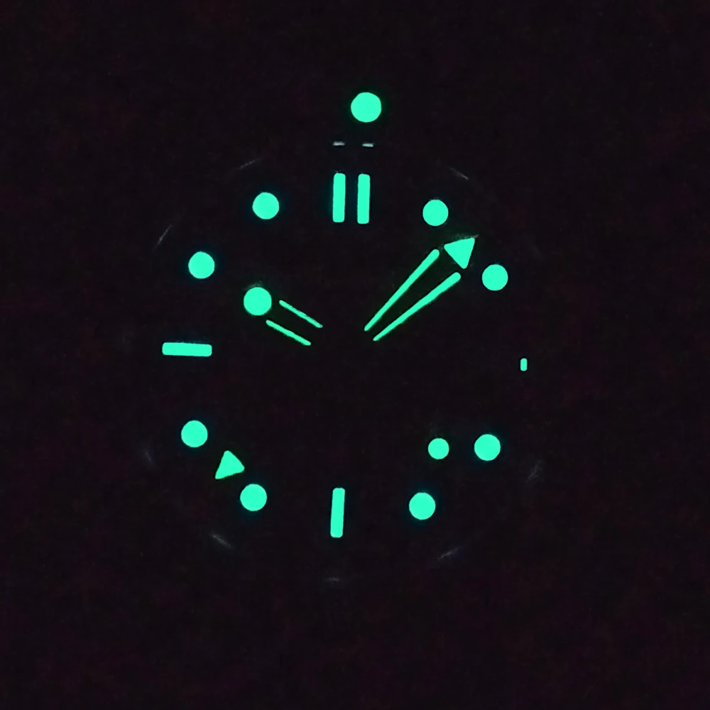 Мужские наручные часы BLIGER 41 мм GMT с сапфировым светящимся синим волнистым узором
