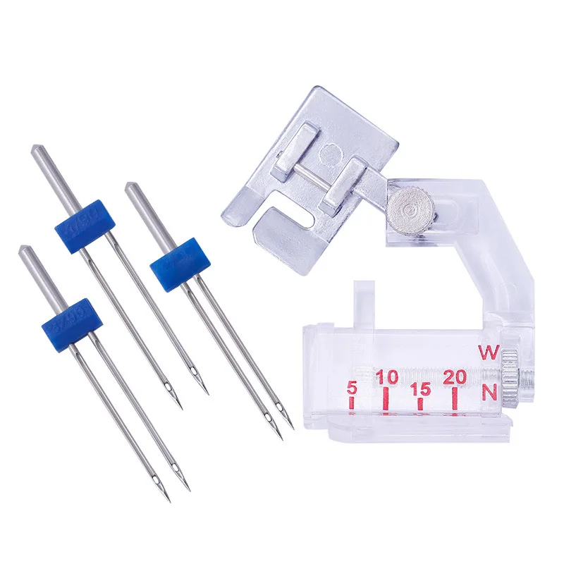4 шт./компл. набор для шитья в коробке прижимная лапка 2м 3м 4мм Двойная игла